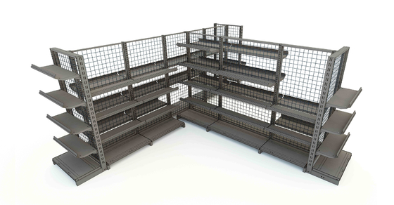 Heavy-Duty Supermarket Shelving System 500kg Capacity Modular Design