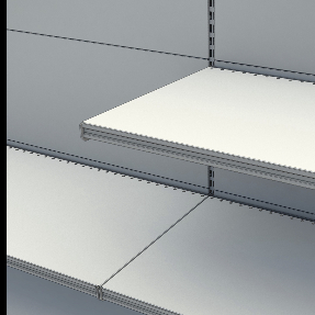 Gondola Shelving System 30x80mm Uprights Adjustable Retail Rack