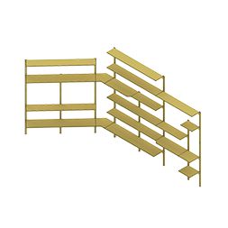 نظام أرفف السوبر ماركت رف عرض معياري 1500 مم